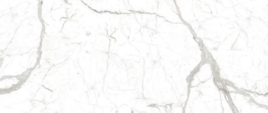 The custom Statuario marble image used for the bookmatched bathroom